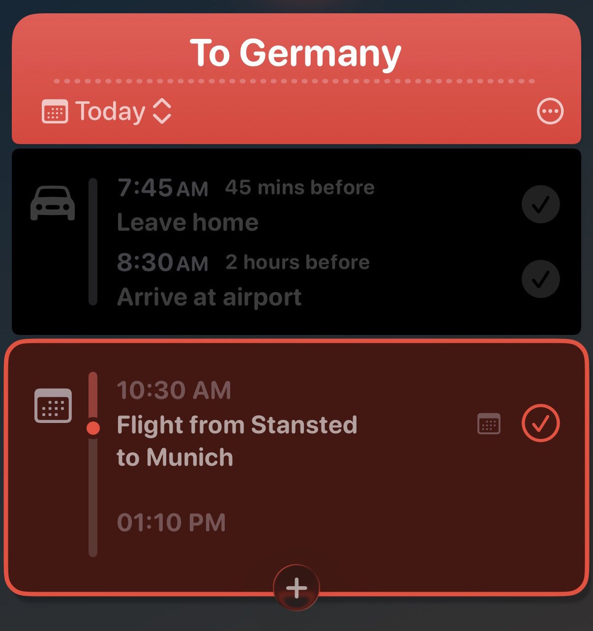 Enabling calendar events in a schedule